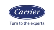 Carrier logo, a leading air conditioning brand used by King Charles