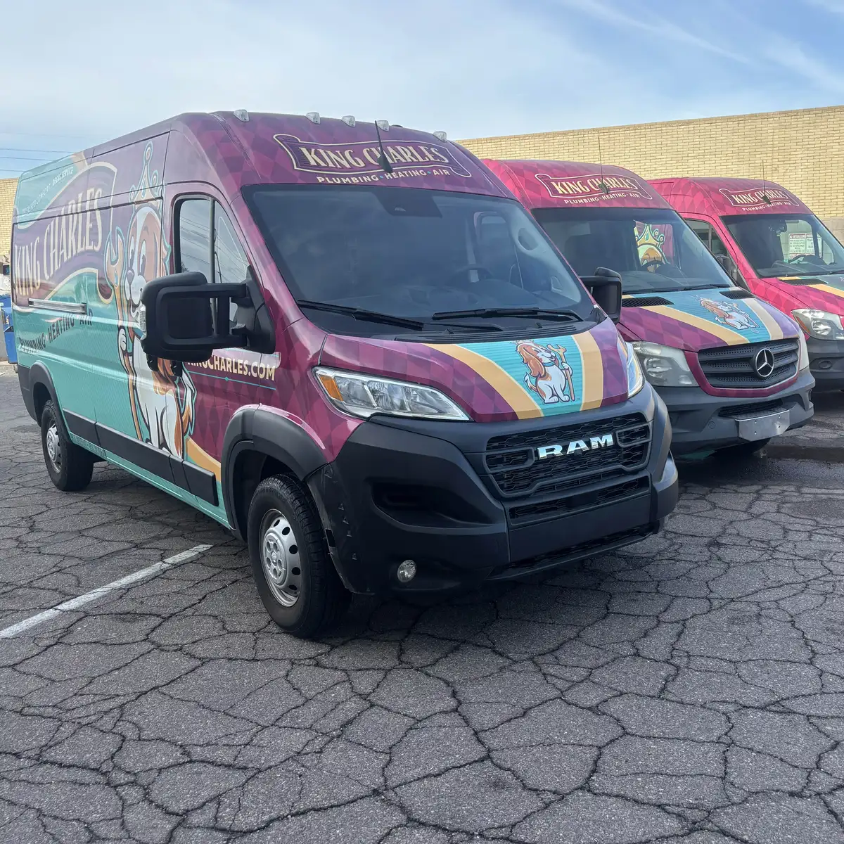 Technician testing voltage on a residential air handler circuit board